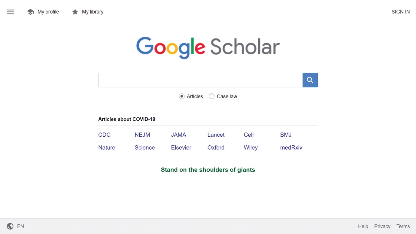 accueil google scholar