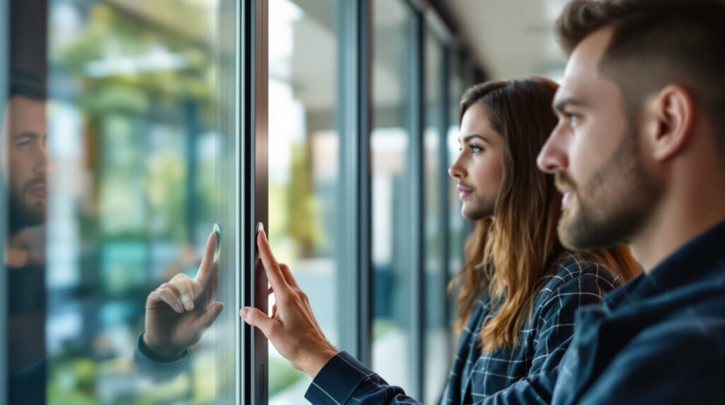 vitre qui se teinte électriquement