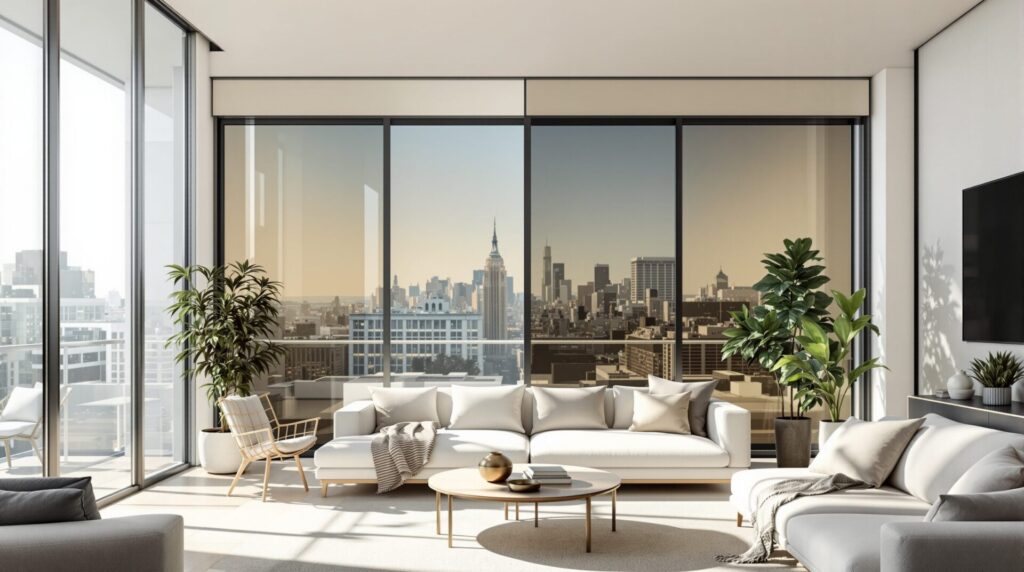 vitre qui se teinte électriquement