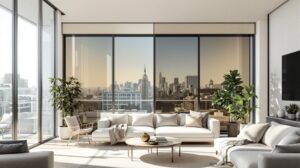 vitre qui se teinte électriquement